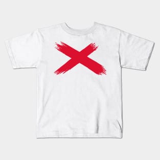 X (Red) Kids T-Shirt